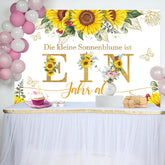 Vermissen Einzigartig Sonnenblume 1 Geburtstag Hintergrund